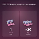 CERAS JOVI PLASTICOLOR ROSA ESTUCHE UNICOLOR 25 UDS - formato de venta: caja de 20