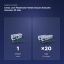 CERAS JOVI PLASTICOLOR VERDE OSCURO ESTUCHE UNICOLOR 25 UDS  - formato de venta: caja de 20