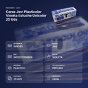CERAS JOVI PLASTICOLOR VIOLETA ESTUCHE UNICOLOR 25 UDS  - resumen de atributos