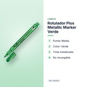 ROTULADOR PLUS METALLIC MARKER VERDE - características principales