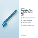 ROTULADOR PLUS METALLIC MARKER AZUL - características principales