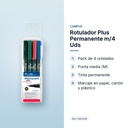 ROTULADOR PLUS PERMANENTE M/4 UDS - características principales