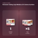 ROTULADOR EDDING CAJA METÁLICA 20 COLORES SURTIDOS - formato de venta: caja de 5