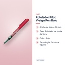 ROTULADOR PILOT V-SIGN PEN ROJO - características principales