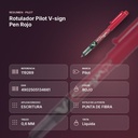 ROTULADOR PILOT V-SIGN PEN ROJO - resumen de atributos