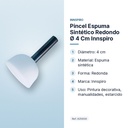PINCEL ESPUMA SINTÉTICO REDONDO Ø 4 CM INNSPIRO - características principales