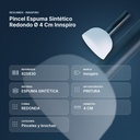PINCEL ESPUMA SINTÉTICO REDONDO Ø 4 CM INNSPIRO - resumen de atributos