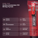 ACRÍLICO AMSTERDAM 120 ML ROJO PYRROLE - resumen de atributos
