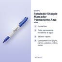 ROTULADOR SHARPIE MARCADOR PERMANENTE AZUL  - características principales