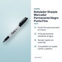 ROTULADOR SHARPIE MARCADOR PERMANENTE NEGRO PUNTA FINA - características principales