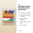 ROTULADOR STABILO POINT 88 ESTUCHE 40 SURTIDOS - características principales