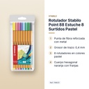 ROTULADOR STABILO POINT 88 ESTUCHE 8 SURTIDOS PASTEL - características principales