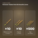 ROTULADOR STABILO POINT 88 AMARILLO LIMON - formato de venta: paquete de 10, caja de 500