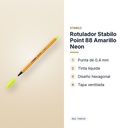 ROTULADOR STABILO POINT 88 AMARILLO NEON  - características principales