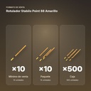 ROTULADOR STABILO POINT 88 AMARILLO - formato de venta: paquete de 10, caja de 500