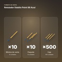 ROTULADOR STABILO POINT 88 AZUL - formato de venta: paquete de 10, caja de 500