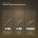 ROTULADOR STABILO POINT 88 AZUL CLARO  - formato de venta: paquete de 10, caja de 500