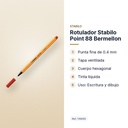 ROTULADOR STABILO POINT 88 BERMELLON  - características principales