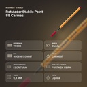ROTULADOR STABILO POINT 88 CARMESI  - resumen de atributos