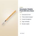 ROTULADOR STABILO POINT 88 GRIS CLARO  - características principales