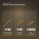 ROTULADOR STABILO POINT 88 LILA CLARO  - formato de venta: paquete de 10, caja de 500