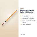 ROTULADOR STABILO POINT 88 MARRON  - características principales