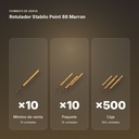 ROTULADOR STABILO POINT 88 MARRON  - formato de venta: paquete de 10, caja de 500