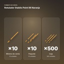 ROTULADOR STABILO POINT 88 NARANJA  - formato de venta: paquete de 10, caja de 500