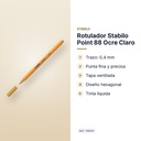 ROTULADOR STABILO POINT 88 OCRE CLARO  - características principales