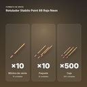 ROTULADOR STABILO POINT 88 ROJO NEON  - formato de venta: paquete de 10, caja de 500