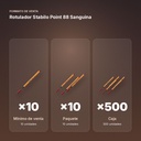 ROTULADOR STABILO POINT 88 SANGUINA - formato de venta: paquete de 10, caja de 500
