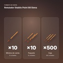 ROTULADOR STABILO POINT 88 SIENA - formato de venta: paquete de 10, caja de 500