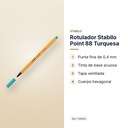 ROTULADOR STABILO POINT 88 TURQUESA - características principales