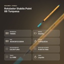 ROTULADOR STABILO POINT 88 TURQUESA - resumen de atributos