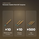 ROTULADOR STABILO POINT 88 TURQUESA - formato de venta: paquete de 10, caja de 500