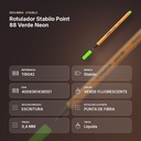 ROTULADOR STABILO POINT 88 VERDE NEON  - resumen de atributos