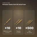 ROTULADOR STABILO POINT 88 VERDE PRADO - formato de venta: paquete de 10, caja de 500