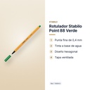 ROTULADOR STABILO POINT 88 VERDE - características principales