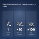 ROTULADOR STAEDTLER CALIBRADO SET DE 3 UNIDADES 0,2 0,4 0,8 - formato de venta: paquete de 10, caja de 100