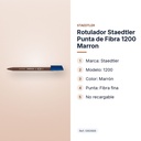 ROTULADOR STAEDTLER PUNTA DE FIBRA 1200 MARRON - características principales