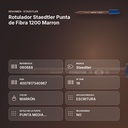 ROTULADOR STAEDTLER PUNTA DE FIBRA 1200 MARRON - resumen de atributos
