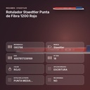 ROTULADOR STAEDTLER PUNTA DE FIBRA 1200 ROJO - resumen de atributos
