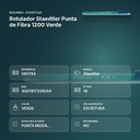 ROTULADOR STAEDTLER PUNTA DE FIBRA 1200 VERDE - resumen de atributos