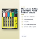 MARCADORES DE TIZA PARA PIZARRA PACK 5 SURTIDOS SHARPIE - características principales