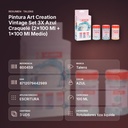 PINTURA ART CREATION VINTAGE SET 3X AZUL CRAQUELÉ (2X100 ML + 1X100 ML MEDIO) - resumen de atributos