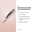 ROTULADOR UNI CHALK TIZA LÍQUIDA BLANCO - características principales