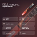 ROTULADOR UNI CHALK TIZA LÍQUIDA NARANJA - resumen de atributos