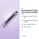 ROTULADOR UNI CHALK TIZA LÍQUIDA VIOLETA - características principales