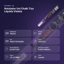 ROTULADOR UNI CHALK TIZA LÍQUIDA VIOLETA - resumen de atributos