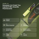 ROTULADOR UNI CHALK TIZA LÍQUIDA 8 MM AMARILLO FLUORESCENTE - resumen de atributos